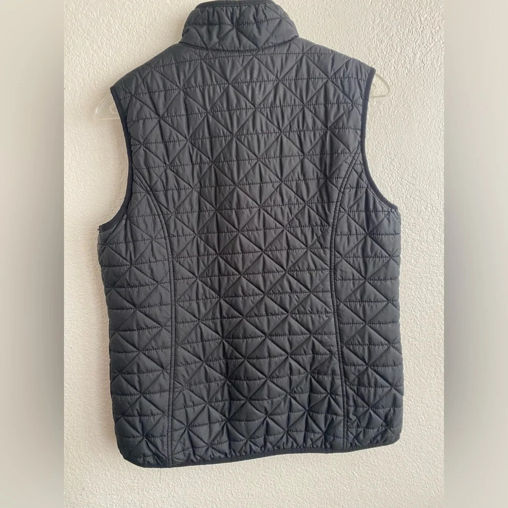 💥Free Country Women Black Lightweight Warm Synthetic Fill Quilted Vest M - Picture 3 of 10